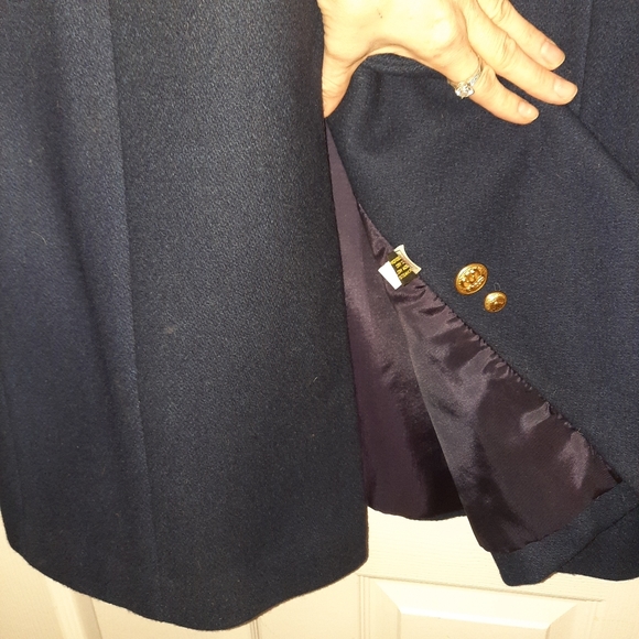 Rothschild Navy Girls Long Coat size 12 - Picture 12 of 12